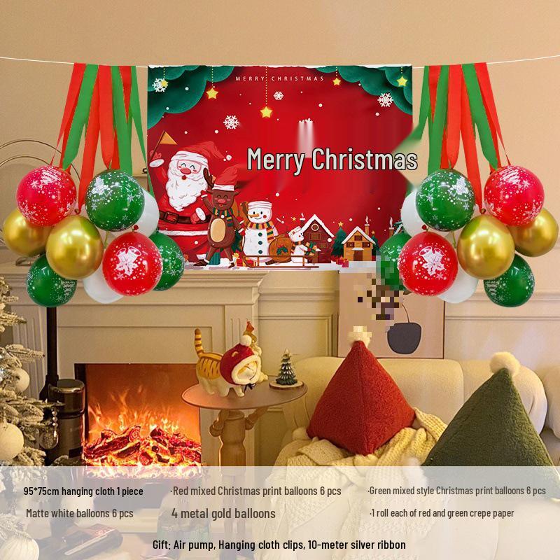 Merry Christmas Banner: Holiday Store Decoration