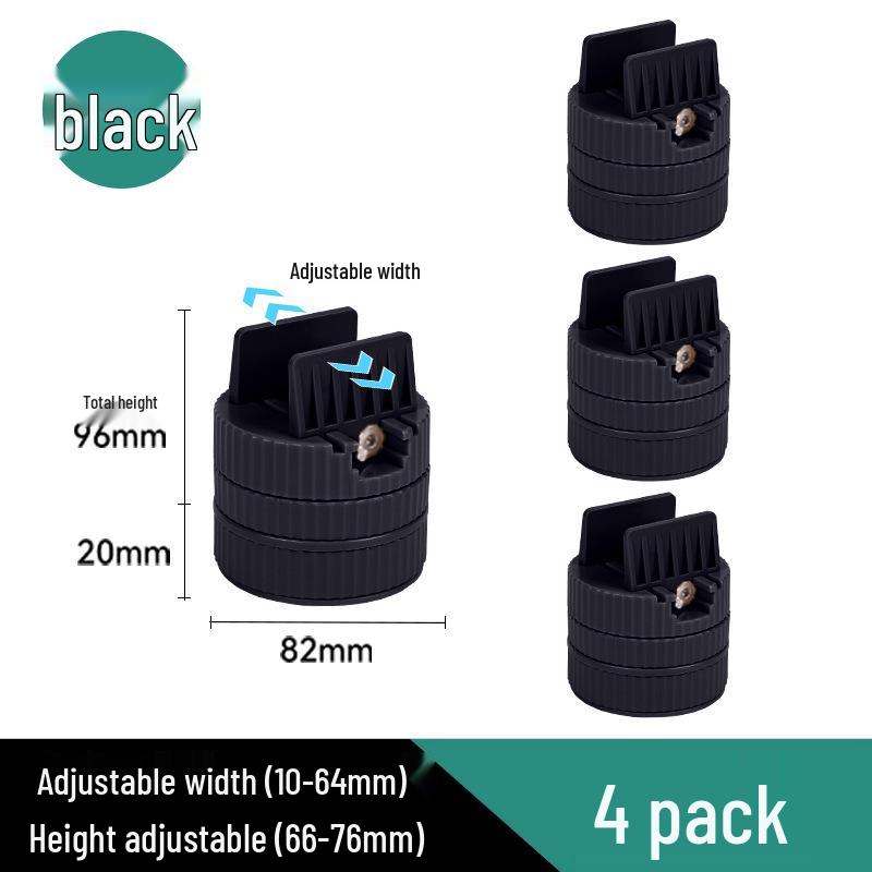 Adjustable Anti-Slip Table Leg Heightening Pads for Furniture, Coffee Tables, and Washing Machines