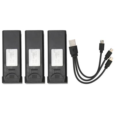 3PCS Drone Lithium-Batterie Tragbare Wiederaufladbare 1800MAH 3,7 V Quadcopter Drone Batterie für A258