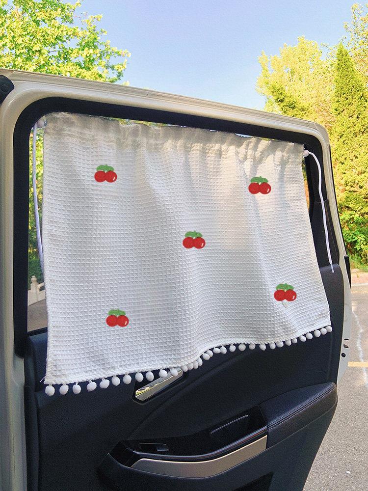Tenda parasole Y con motivo a cialda e ventose per protezione dal calore interno