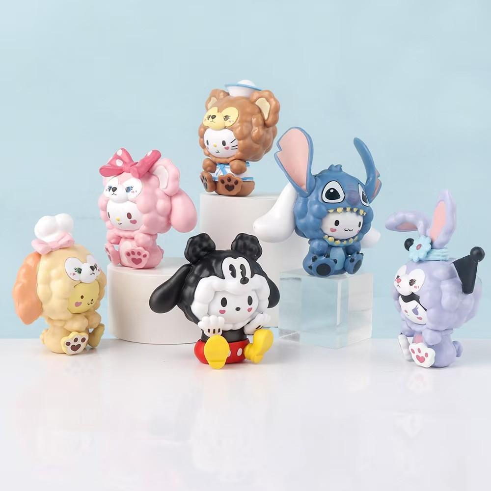 Charming Sanrio Kuromi Blind Box Anime Figure Delightful Melody Doll Tabletop Decoration Model