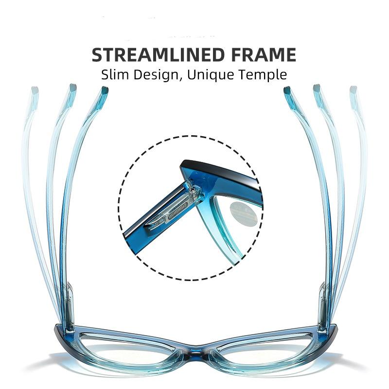 Neue Katzenauge Lesebrille Damen Rosa Anti Blaulicht Brille Altersweitsicht Brille Weitsicht Optische Linsen Zum Lesen +1.0 +1.5