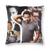 Robert Downey Jr Square Pillowcase Polyester Linen Velvet Printed Zip Decor Pillow Case Bed Cushion Cover