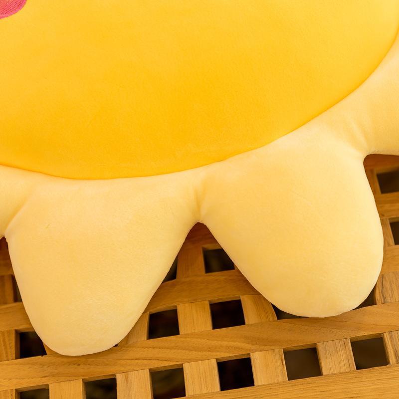 Entzückendes Sonnen-Stofftier Flauschiges Weiches Cartoon-Kissen Tragbare Dekoration für Autositz Kinder Kinder Feiertagsgeschenk