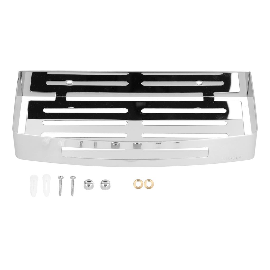 304 Stainless Steel Soap Holder Kitchen Sponge Tray Wall Mounted Shower Shelf Drain Storage Rack for Toilet Dorm