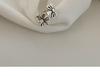S925 Sterling Silver Adjustable Flower Ring - Retro Fashion Niche Design for Women