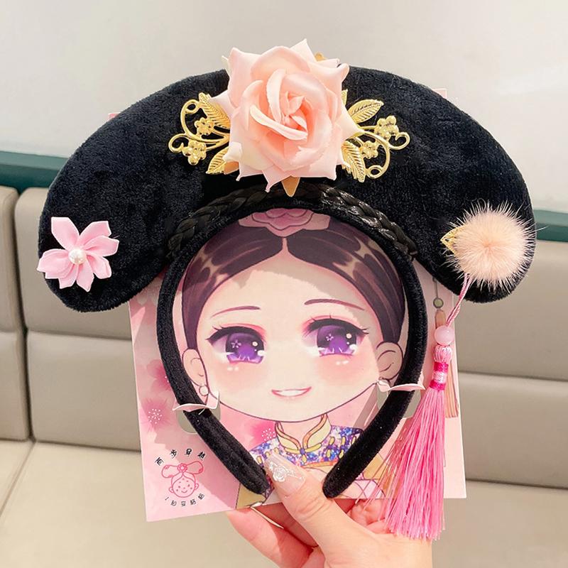 

Странный придворный стиль повязка на голову для выступления аксессуары для волос новый дизайн принцесса династии Цин заколка для волос обруч для волос E