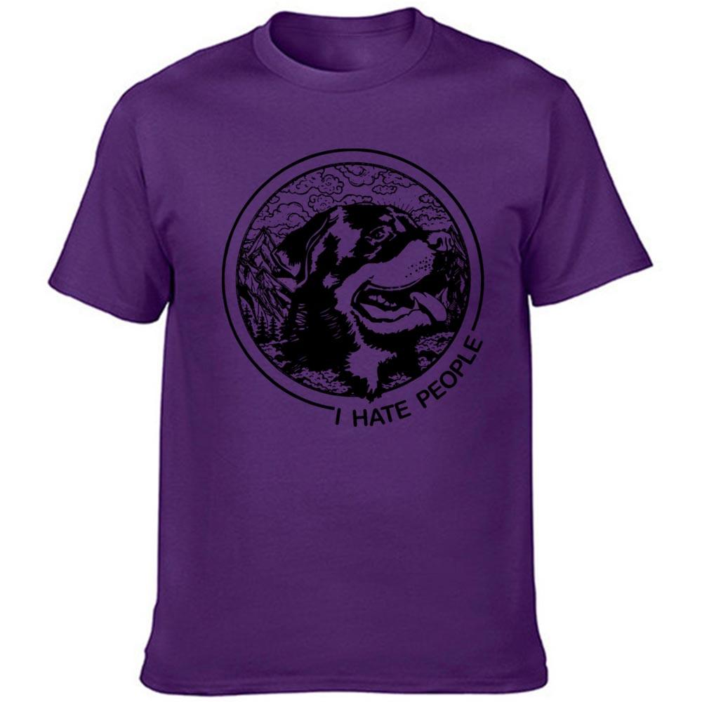 I Hate People Print T Shirt Love Camping Funny Vintage Short Sleeve Shirts Streetwear Comfortable Crew
