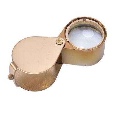 30X 30X21Mm Magnifier Jewelers Gold Eye Tool Jewellery Folding Loupe Glass