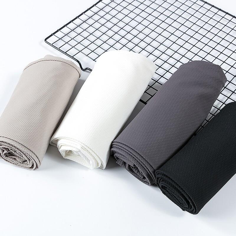 Lansha Women's Ice Silk High-Waist Cropped Leggings