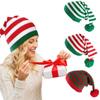 Christmas Knitted Hat Adult Kids Soft Santa Beanie Santa Hat New Year Party Kids Gift Christmas Decoration for Women