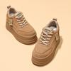 New Autumn Casual Small Design Thick-soled Heightening Shoes Women's Suede Shoes Children's Shoes Versatile and Advanced