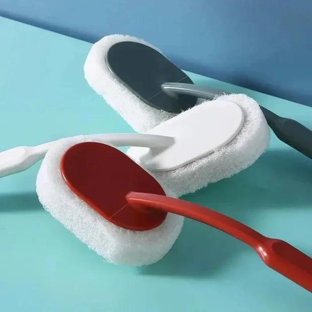 Newcomer Exclusive: Long Handle Sponge Scrubber for Bathroom Tiles
