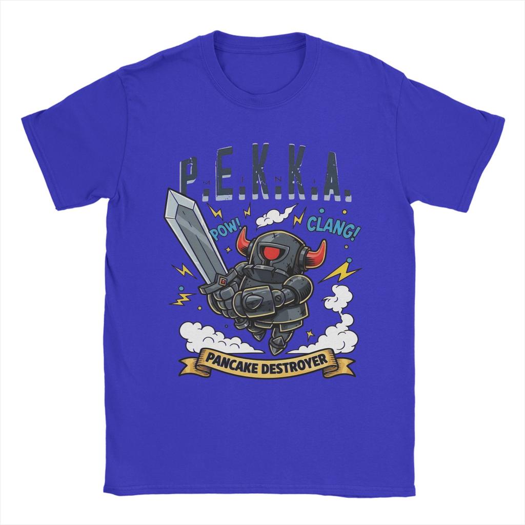 Crazy Mini PEKKA Clashes Royaleds T-shirts Unisex Ronde Hals Katoenen T-shirt Korte Mouw T-shirts Zomer Oversized Zachte Kleding