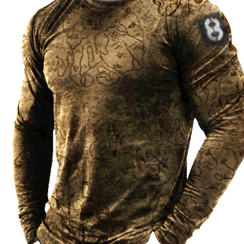 

Мужские футболки с 3D принтом «Бог Христос Иисус и Лев», осенние хлопковые уличные свободные топы с круглым вырезом и длинными рукавами, футболки больших размеров, 5XL 3XL