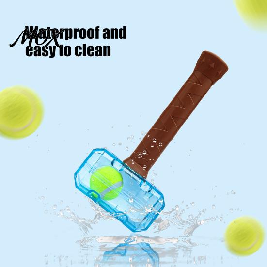 Safe Dog Toys for Training And Exercise Squeaky Hammer Toy, Tennis Ball In Bottle Durable Fetch Active Pups Chew Interactive Toy Aggressive