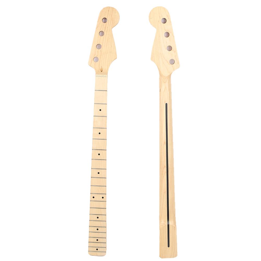 Bass Guitar Neck Canadian Maple 4 String 21 Fret Musical Instrument Replacement AccessoriesWood