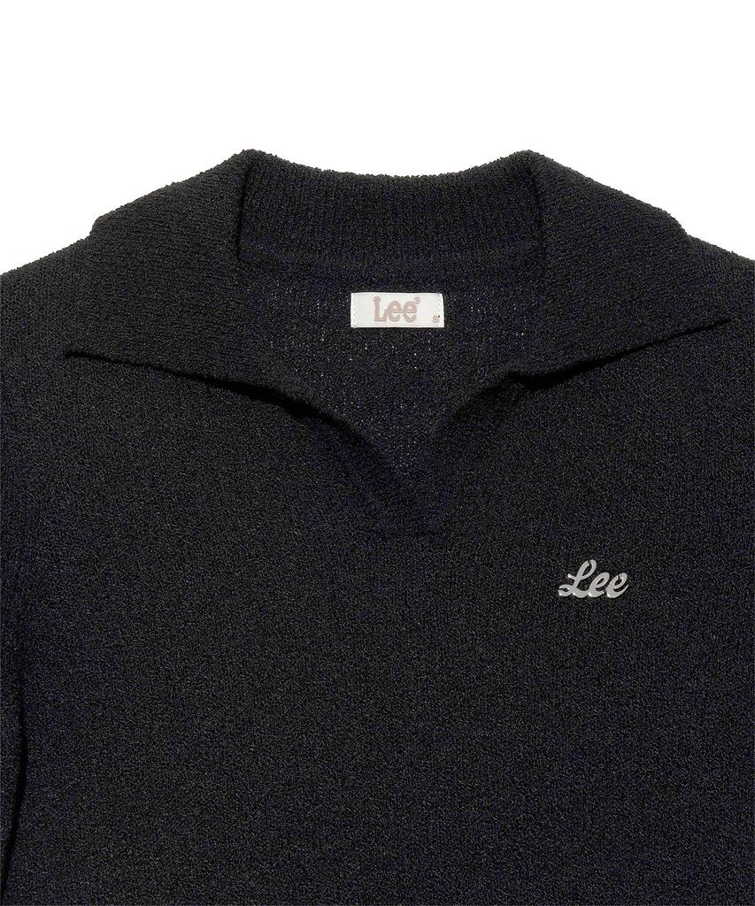 LEE Women'S Open Collar Knit Black