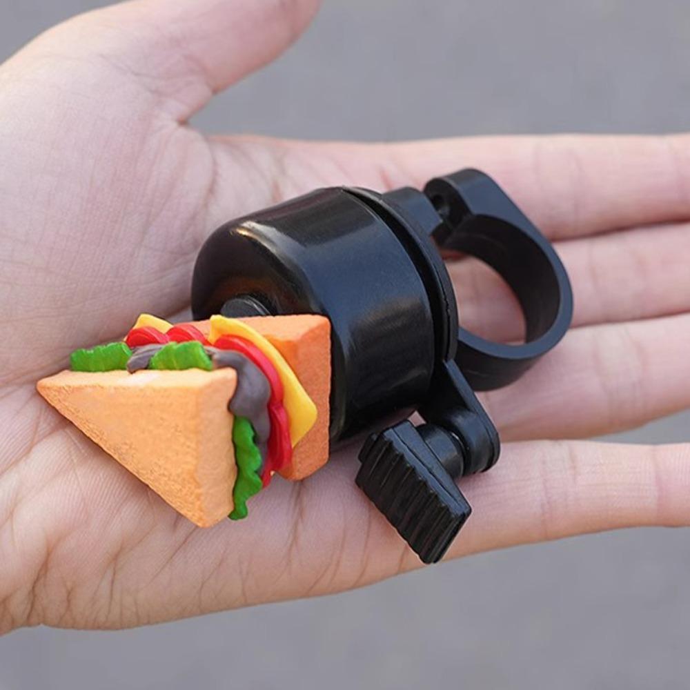 Sandwich Cartoon Bicycle Bell French Fries Bike Scooter Bell Bicycle Horn  Highway Vehicles