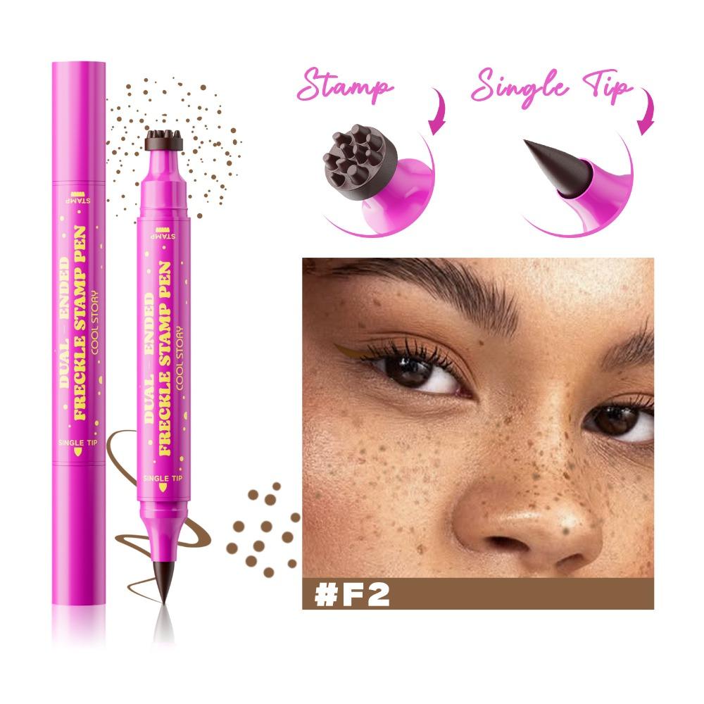 Dual-Ended Freckle Makeup Pencil Smudge-proof Freckle Pen High Quality Faux Freckle Stamp
