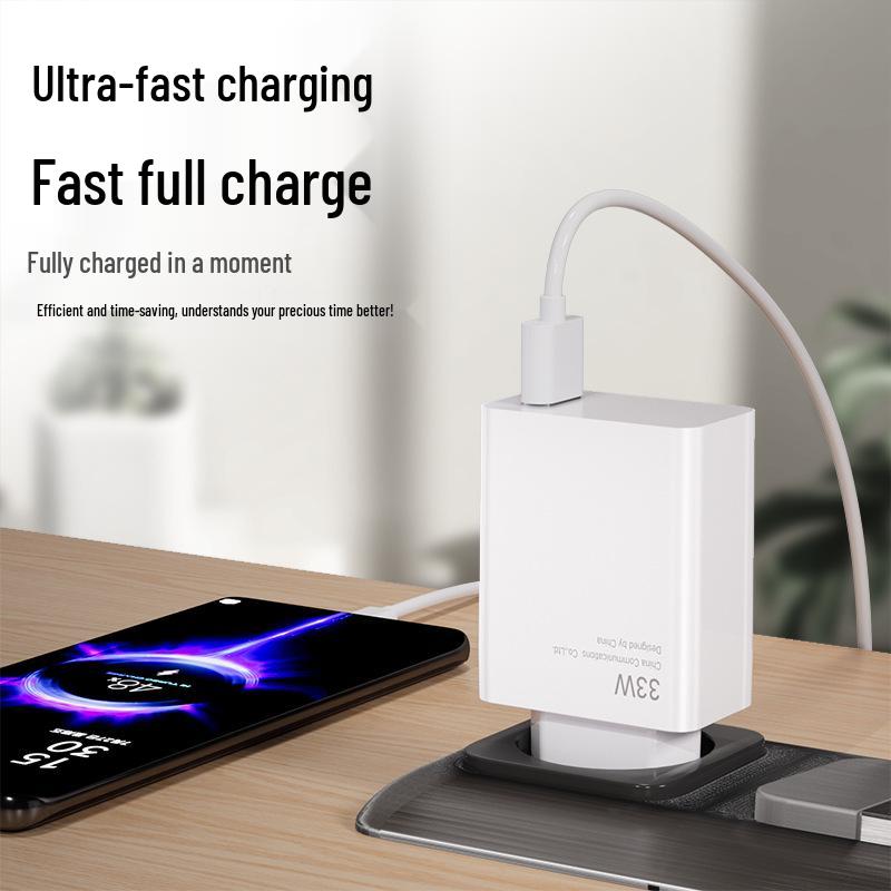 Compatible 33W Super Flash Charger for Xiaomi 10/10pro/11pro/12pro - US/EU Fast Charge Adapter