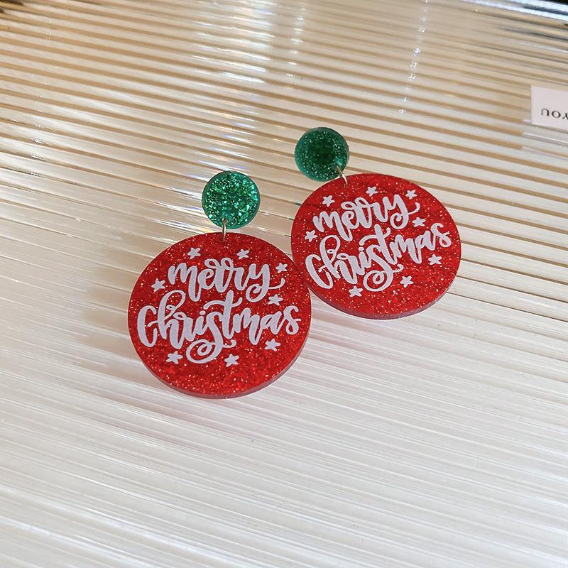 Christmas Asymmetrical Earrings: Bell, Bow, Santa Claus, Heart, Snowflake