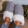 Fashion 2025 Winter Warm Fur Indoor Home Slippers Women Fluffy Comfort Soft Bedroom Slippers for Couples Flat Non Slip House Shoes Woman