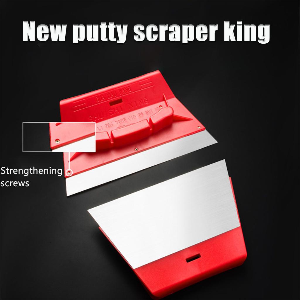 New Putty Scraper(8, 15in), Stainless Steel Paint Scraper, Taping Knife Tool for Repairing Applying Putty, Cement, Adhesive