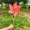 Colorful Polka Dot & Stripe Sequin Pinwheel Toy for Kids - Outdoor Fun
