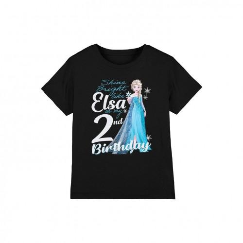 Frozen Childrens/Kids Bright Like Elsa 2nd Birthday T-Shirt