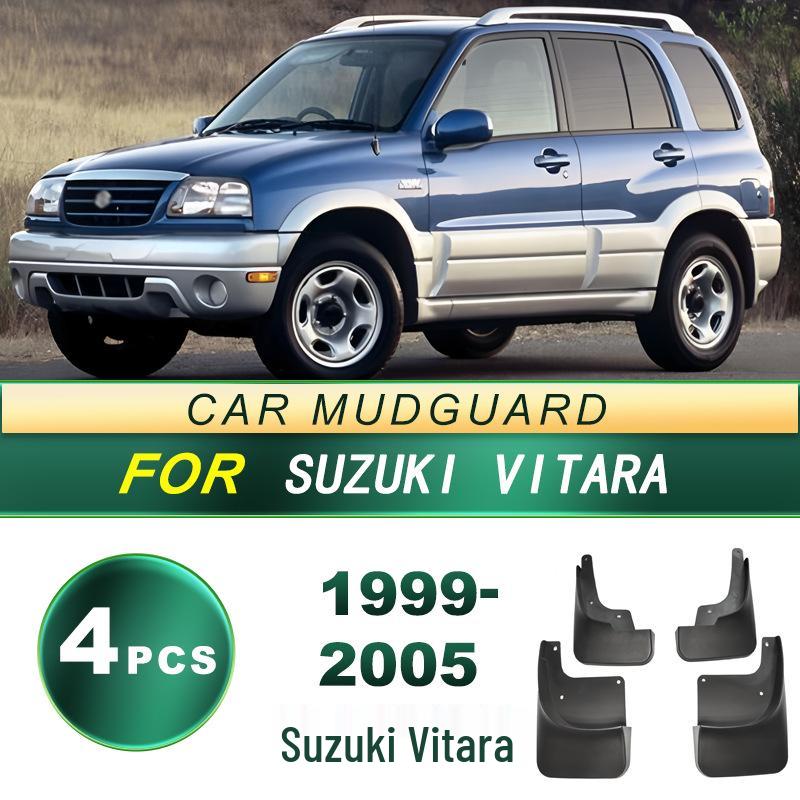 Soft Rubber Mud Flaps for 99-05 Suzuki Vitara - No Drilling Required