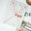 Reusable Pink Butterfly Bow Drinking Straw With Spiral Design For Kids And Party Use