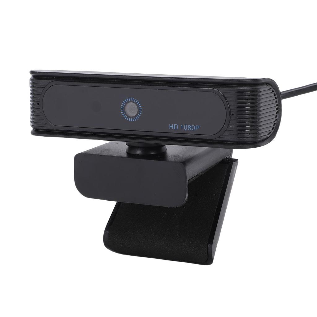 FHD 1080p Facial Recognition Webcam 2MP 30FPS Fixed Focus USB Webcam Built In Mic Support for Windows 11 10 Desktop