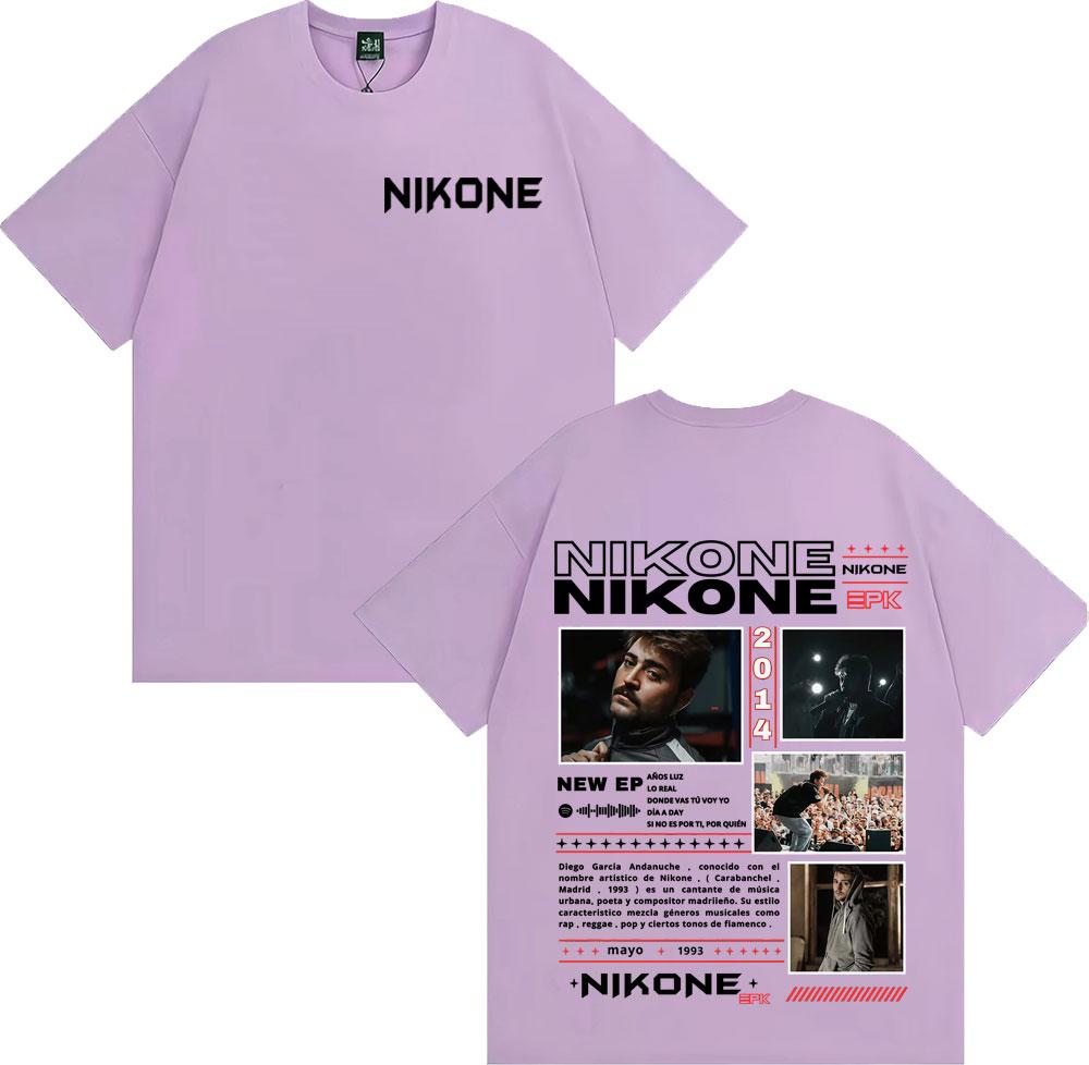 Rapper Nikone Epk Album Tour Graphic T Shirts Unisex Women Fashion Vintage Summer Tshirt Short Sleeve Tops Oversized Loose T Shirt