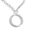 Yhpup Stainless Steel Round Hollow Geometric Pendant Necklace Gold Platinum PVD Plated Stylish Distinctive Jewelry Waterproof