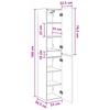 Wall Mounted Bathroom Cabinet Sonoma Oak