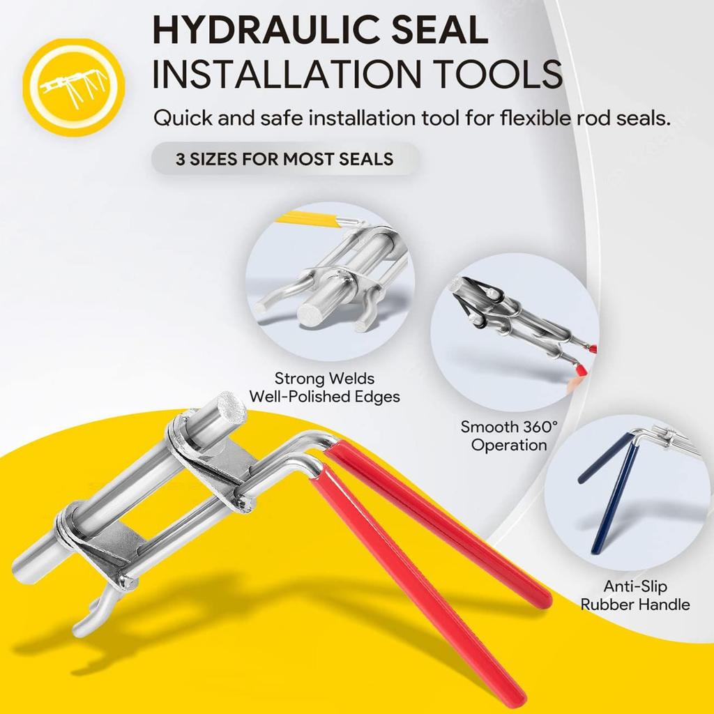 3 Pack Seal Installation Set Nut Wrench Repair Set Hydraulic Seal Installation Tool Gland Wrench for Farm Equipment