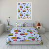 Construction Vehicles Kids Play Set  Kid'S And Adults' Bedroom Decor, Exquisite Three-Piece Bedding Set Gift