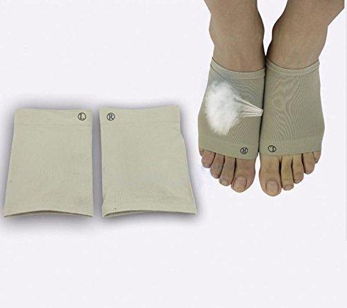 JERN Foot Care Plantar Fasciitis Gel Silicone Arch Support Sleeve(Size M)