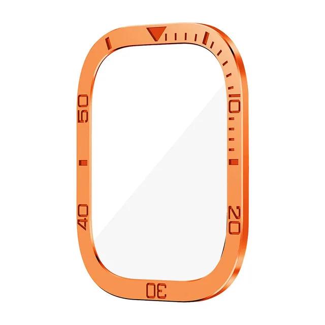 Ochranné sklo pro Apple Watch Ultra 3 2 1 49mm Pouzdro Příslušenství Kovový Rámeček + Tvrzené Sklo Pro iWatch Ultra Kroužek Rámečku