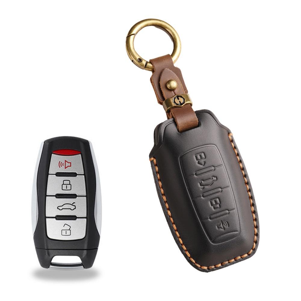 Handgefertigtes Schlüsseletui aus echtem Leder für Haval H6S H9 M6 First Love Big Dog Cannon im Retro-Stil, Auto-Schlüsselhülle