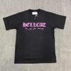 T-shirt Unisex con Stampa di Lettere in Schiuma Hip Hop Euro-Americano: Scollo Rotondo, Manica Corta, Design alla Moda