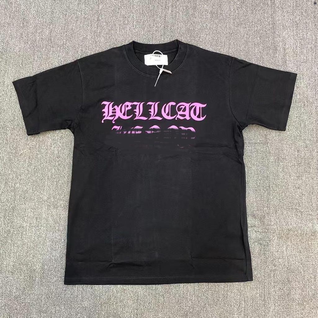 T-shirt Unisex con Stampa di Lettere in Schiuma Hip Hop Euro-Americano: Scollo Rotondo, Manica Corta, Design alla Moda