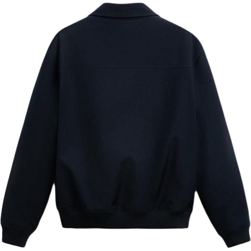 Zara Einfarbige Jacke mit Taschen-Detail, lässigem Revers und langen Ärmeln für Herren, blau 3286501-401