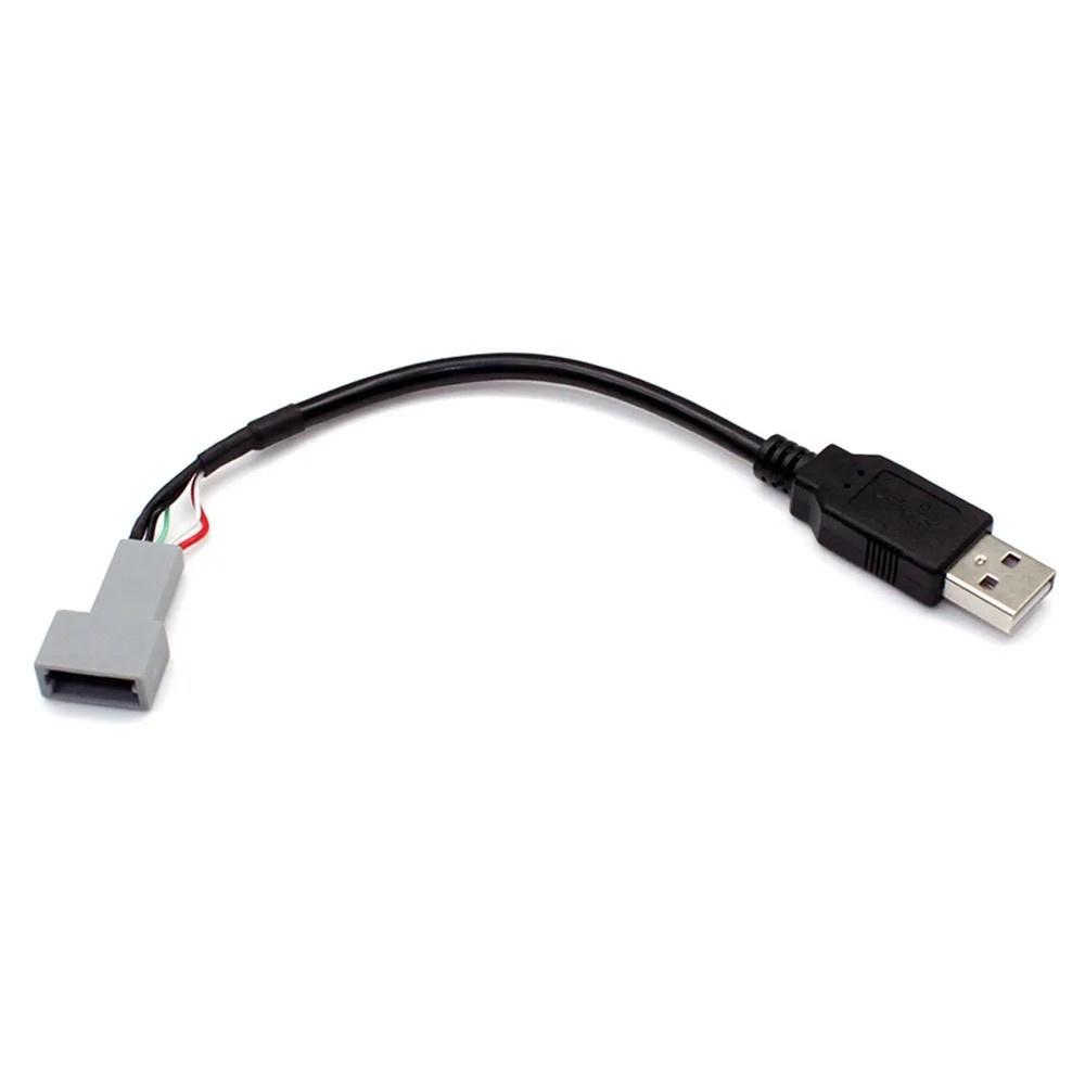 

New Car 4 PIN Plug USB CD Radio Media Wire Cable Connector Adapter For Hyundai Kia