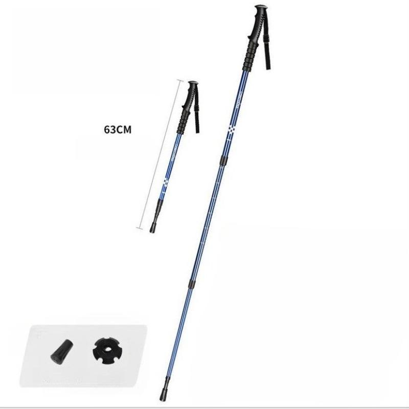 Carbon Ultra Light Folding Hiking Cane Outdoor Hiking Telescopic Cane Hiking Equipment