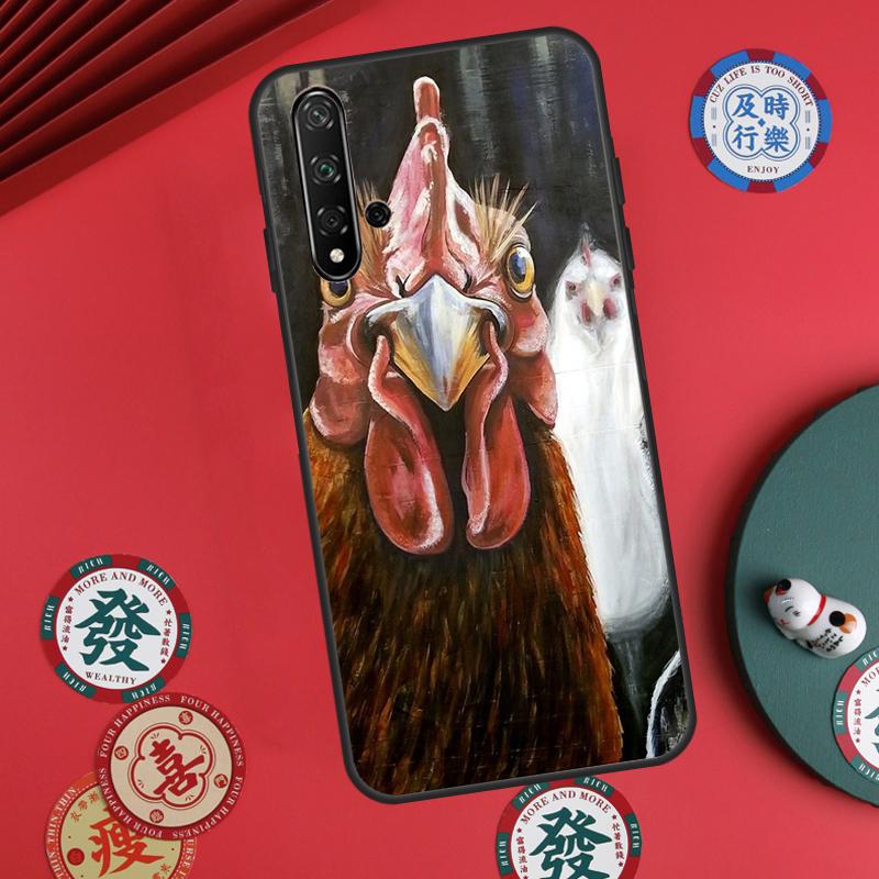 

Cock Rooster Chicken For Huawei Nova 12s 7i 8i 11i 12i Y73 Y70 Y90 Y60 Y72 Y61 Y91 9 10 SE P30 Pro P40 Lite Case Huawei Nova Y72