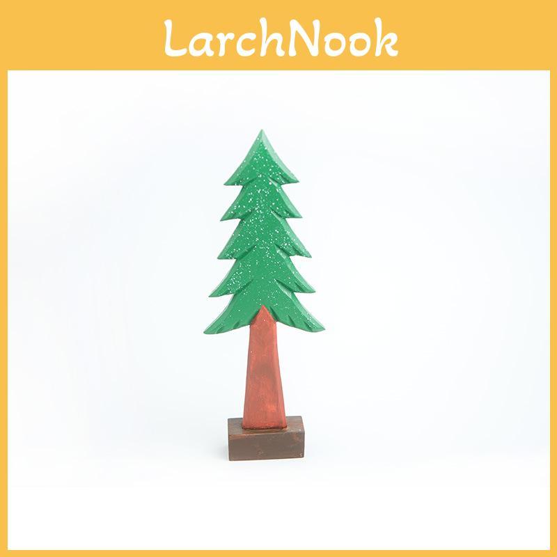 Wooden Holiday Ornaments Set With Modern Style For Christmas Home Decor