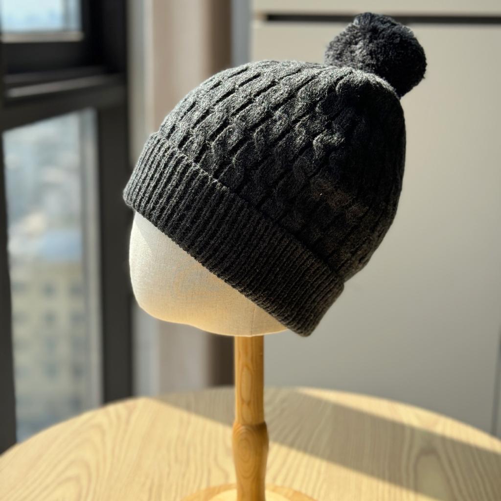 Knitted Hat Women's Woolen Hat Autumn and Winter Big Head Circumference Showing Face Small Confinement Cold Hat Warm and Thickened Ear Protection
