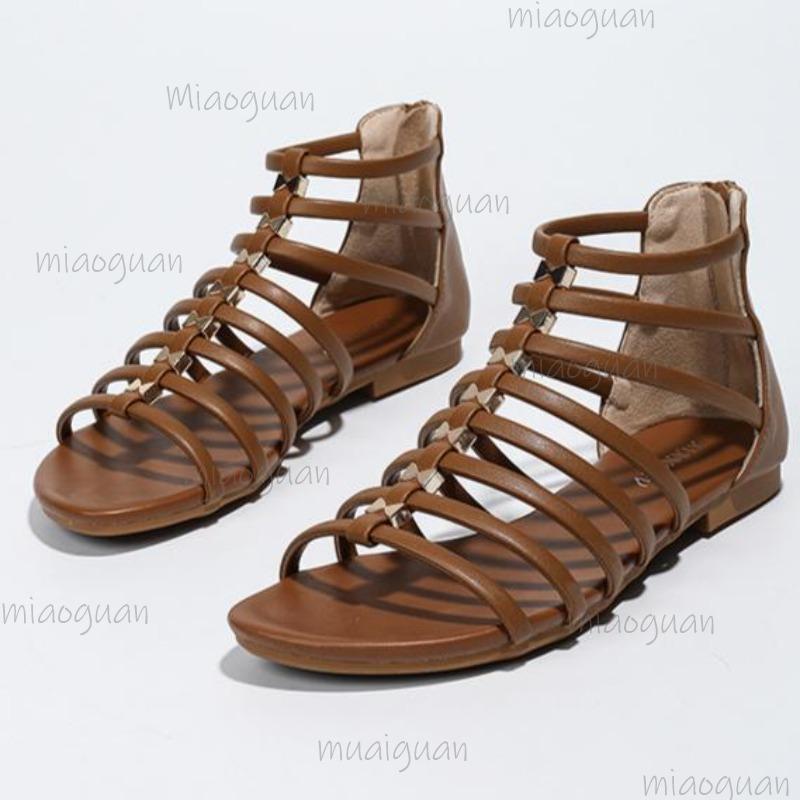 Women Summer New Low-heeled Platform Shoes Women Fashion Round Toe Hollowed Out Sandals Solid Color Sexy Party Dress Sandals